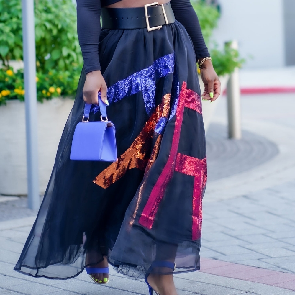 Up To Par Tulle Maxi Skirt
